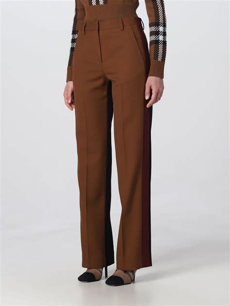 pantaloni burberry donna marroni|Nuova collezione di pantaloni da donna di Burberry su FARFETCH.